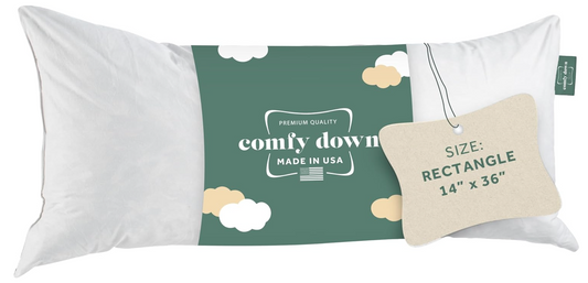 14x36 Comfy Down Pillow Insert