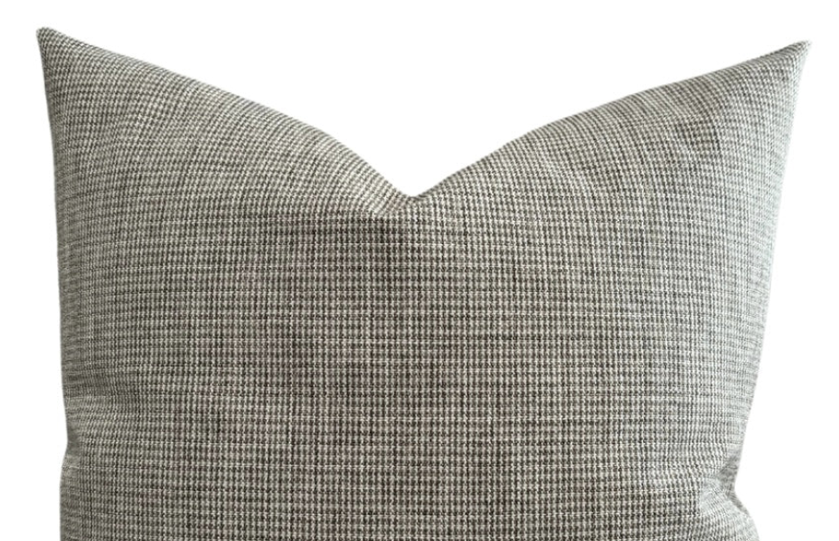 Brown Houndstooth Pillow Cover