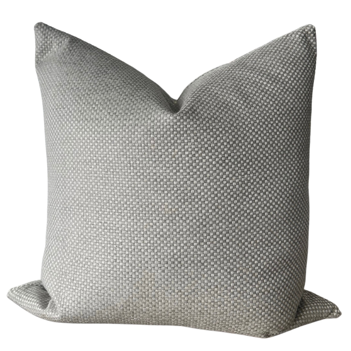 Tan Check Pillow Cover