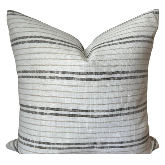 White Stripe Pillow Cover