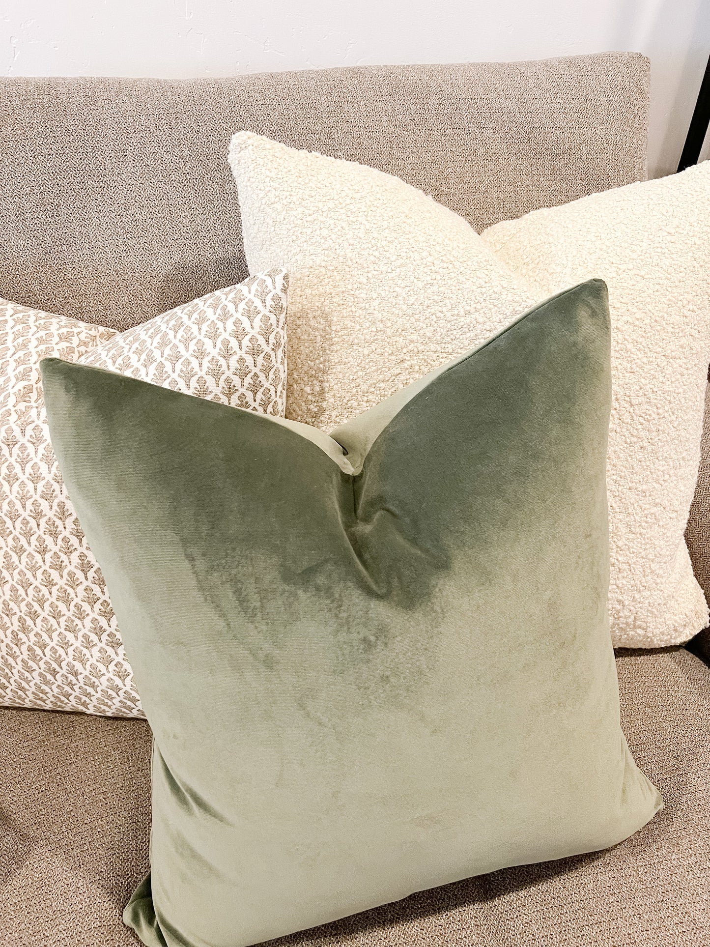 Cream Fluff Pillow Cover