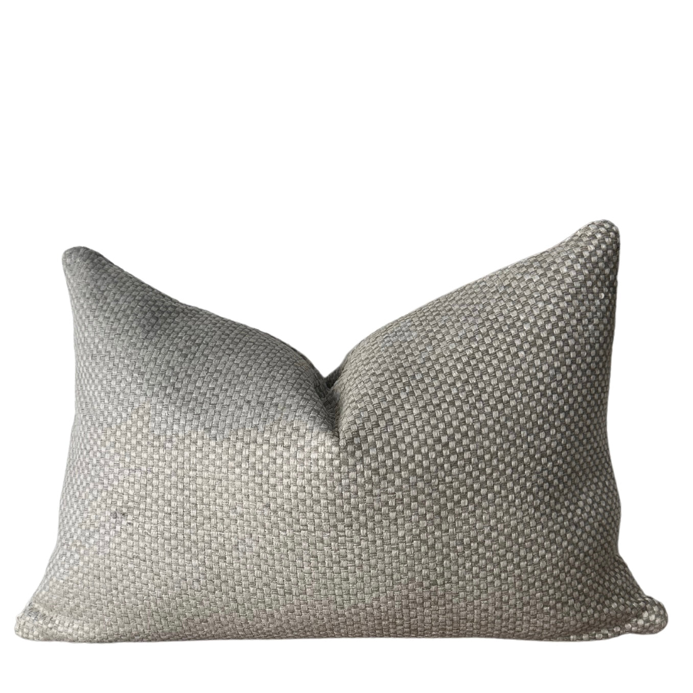 Tan Check Pillow Cover